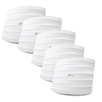 TP-Link EAP245(5-pack) AC1750 Wireless MU-MIMO Gigabit Ceiling Mount Access Point, 1300/450 Mbps, Omada, MU-MIMO, POE Adapters Not Included (LS) TP-LINK