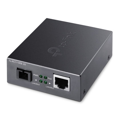 TP-Link TL-FC111PB-20 10/100Mbps WDM Media Converter with 1-Port PoE - IEEE 802.3u, 20KM, 1310 nm TX, 1550 nm RX TP-LINK