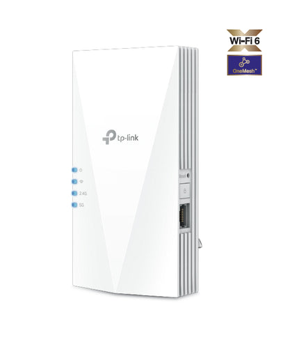 TP-Link RE500X AX1500 Wi-Fi Range Extender, WIFI6, OneMesh, Whole Home Coverage, AP Mode, Gigabit Ethernet Port TP-LINK