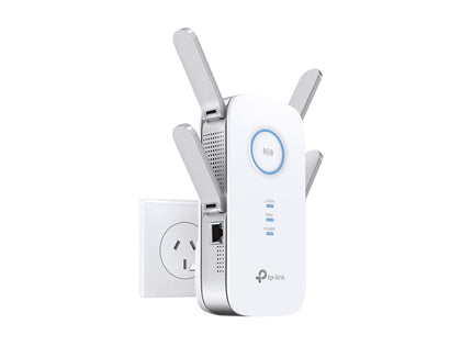 TP-Link RE650 AC2600 2600Mbps Wi-Fi Range Extender 800Mbps@2.4GHz 1733Mbps@5GHz 1x1Gbps LAN 4xAntennas 4×4 MU-MIMO Beamforming Access Point Mode TP-LINK