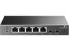 TP-Link TL-SG1005P-PD 5-Port Gigabit Desktop PoE+ Switch with 1-Port PoE++ In and 4-Port PoE+Out