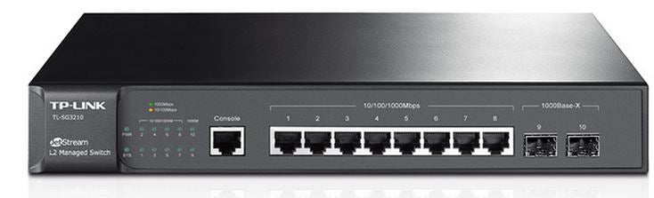 TP-Link T2500G-10TS (TL-SG3210) JetStream 8-Port Gigabit L2 Managed Switch with 2 SFP Slots freeshipping - Goodmayes Online
