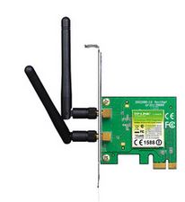 TP-Link TL-WN881ND N300 Wireless N PCI Express Adapter 2.4GHz (300Mbps) 802.11bgn 2x2dBi Detachable Omni Antennas MIMO with Low Profile Bracket TP-LINK