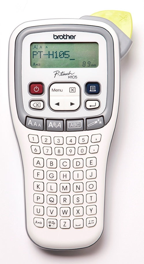 Brother PTH105 Accent Labeller Handheld, White/Grey 3.5-12MM Brother