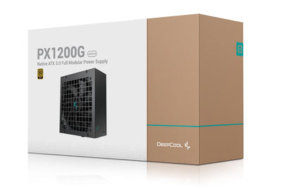 DeepCool PX1200-G 80+ GOLD/Cybenetics Platinum Power Supply, 135mm Fan, Japanese Capacitors,  DC to DC, ATX12V V3.0, 100,000 MTBF, 90% Efficiency