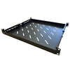 LDR Adjustable 1U Shelf Recommended For 19' 445mm to 800mm Deep Racks - Black Metal Construction