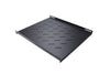 LDR Fixed 1U 550mm Deep Shelf Recommended for 19' 800mm Deep Cabinet - Black Metal Construction LDR