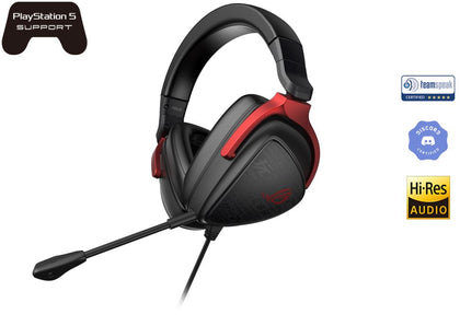 ASUS ROG ROG DELTA S CORE Lightweight Gaming Headset,Virtual 7.1 Surround Sound, For PCs, Macs, PlayStation®, Nintendo Switch™, Xbox and mobile device