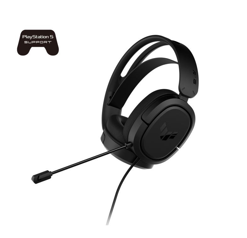 ASUS TUF Gaming H1 Headset,  7.1 Surround Sound, Lightweight, For PCs, Macs, tablets, smartphones, PlayStation 5, Nintendo Switch and XBOX