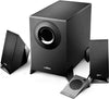 Edifier M1360 2.1 Multimedia Speakers - 3.5mm AUX/4INCH Subwoofer/Remote/RCA Remote Control input Black (LS) EDIFIER