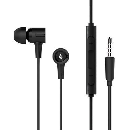 Edifier P205 Earbuds with Remote and Microphone - 8mm Dynamic Drivers, Omni-directional, 3 button In-line Control, Compact, Earphone EDIFIER