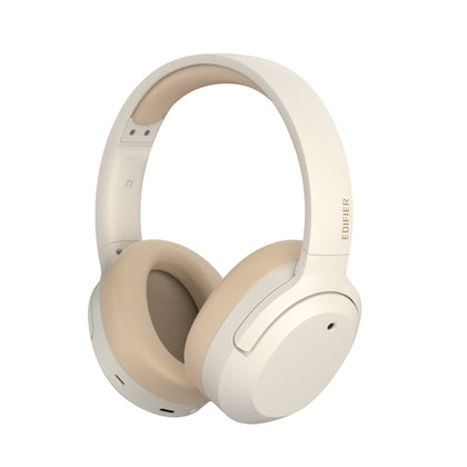 Edifier W820NB Plus Active Noise Cancelling Wireless Bluetooth Stereo Headphone Headset 49 Hours Playtime, Bluetooth V5.2, Hi-Res Audio wireless-Ivory