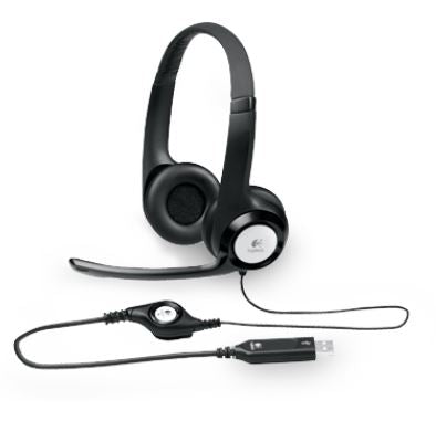 Logitech H390 USB Headset Adjustable,USB,2 Years Noise Cancelling Micophone Headphones In-line Audio Controls Logitech