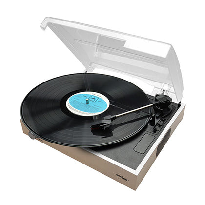 mbeat® Wooden Style USB Turntable Recorder -  Vinyl to MP3 Built-in Stereo Speakers Vinyl 33/45/78 - Natural MBEAT