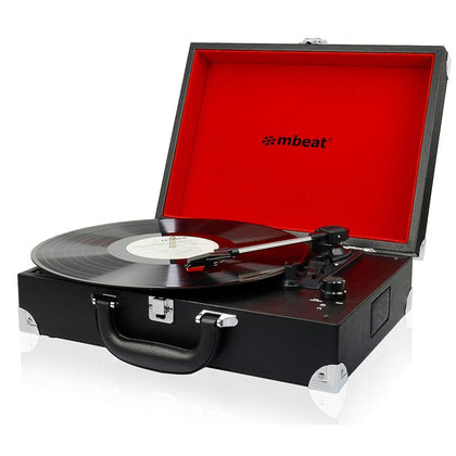 mbeat® Retro Briefcase-styled USB Turntable Recorder MBEAT