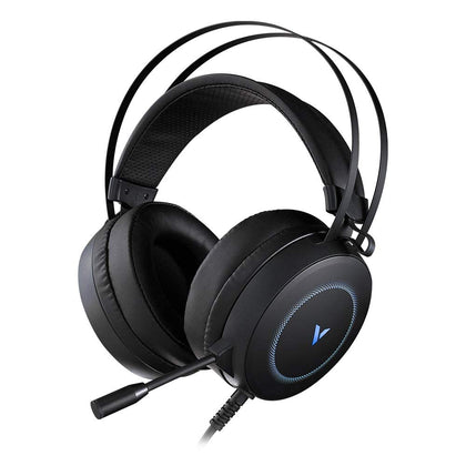 RAPOO VH160 Gaming Headset 7.1 Surround Sound Stereo Headphone USB Microphone Breathing RGB LED Lightweight, PC Gaming