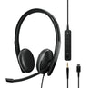 EPOS | Sennheiser ADAPT 165 USB C II On-ear, double-sided USB-C headset, 3.5 mm jack and detachable USB cable with in-line call control Sennheiser