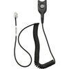 EPOS | Sennheiser Standard Bottom cable: EasyDisconnect to Modular Plug - Coiled cable - code 01 for direct connection to most phones. Sennheiser