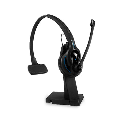 EPOS | Sennheiser IMPACT MB Pro1 UC ML Bluetooth 4.0 Headset with Desk USB Stand, Monaural, Noise Cancelling Mic, Upto 15 Hours Talk, Teams Certified Sennheiser