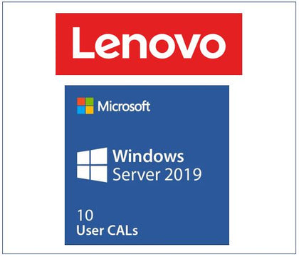 LENOVO Microsoft Windows Server 2019 Client Access License (10 User) ST50 / ST250 / SR250 / ST550 / SR530 / SR550 / SR650 / SR630 Lenovo