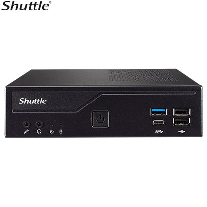 Shuttle DH610 Slim Mini PC 1L Barebone-Intel 12th Gen , 2xDDR4, 2.5' HDD/SSD bay, 2xLAN (1G & 2.5G), 2xRS232(RS422/485), HDMI, 2xDP, 120W, Vesa Mount Shuttle