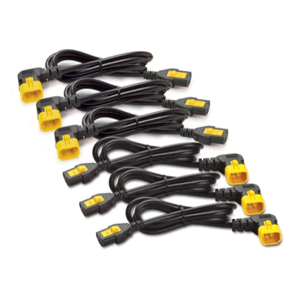 Power Cord Kit (6 ea). Locking. Output 1 x IEC C13 , 10A Max, 1.2 meters freeshipping - Goodmayes Online