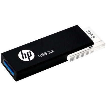 HP 718W 32GB USB 3.2  70MB/s Flash Drive Memory Stick Slide 0°C to 60°C 5V Capless Push-Pull Design External Storage for Windows 8 10 11 Mac HP