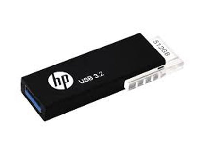 HP 718W 512GB USB 3.2  70MB/s Flash Drive Memory Stick Slide 0°C to 60°C 5V Capless Push-Pull Design External Storage for Windows 8 10 11 Mac HP