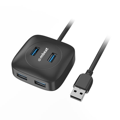 mbeat®  4-Port USB 3.0 Hub - High Speed Data Transfer MBEAT