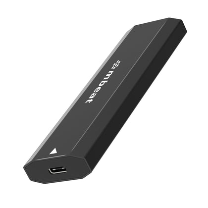 mbeat Elite USB-C to M.2 SSD Enclosure - Pocket Size, Ultra Durable, Supports M Key, B+M Key SSD Size 2230, 2242, 2260, 2280, NVME, SATA, 50cm Cable MBEAT