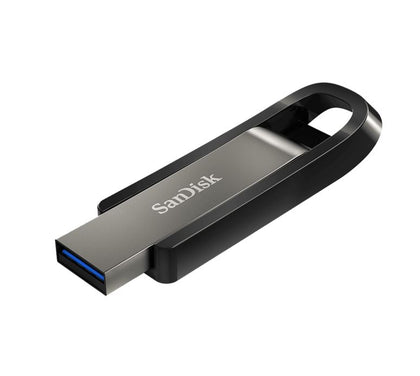 SanDisk 64GB Extreme GO USB3.2 Metal  Flash Drive USB-A 400MB/s SecureAccess™ encryption software2 Lifetime Lifetime Warranty Black Sandisk