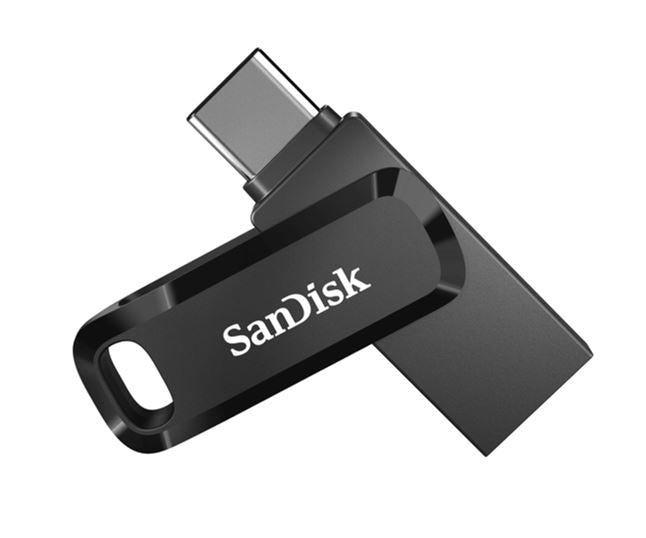 SanDisk 512GB Ultra Dual Drive Go 2-in-1 USB-C & USB-A Flash Drive Memory Stick 150MB/s USB3.1 Type-C Swivel for Android Smartphones Tablets Macs PCs Sandisk