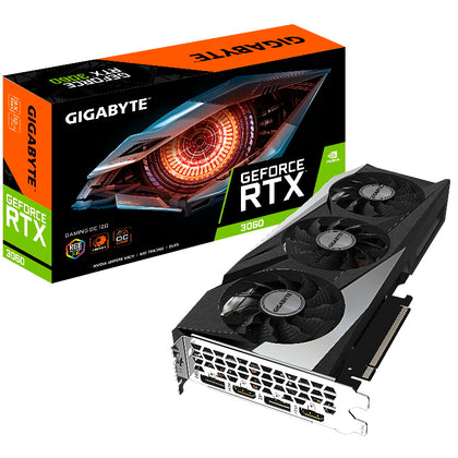 Gigabyte nVidia GeForce RTX 3060 GAMING OC 12G GDDR6 Video Card, PCI-E 4.0, 2x DP 1.4a, 2x HDMI 2.1, RGB Fusion 2.0 (LS) Gigabyte