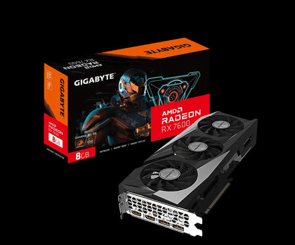 Gigabyte AMD Radeon RX 7600 GAMING OC-8GD 1.0 Video Card, PCI-E 4.0, 2755MHz Core Clock, 2x DP 1.4a, 2x HDMI 2.1a