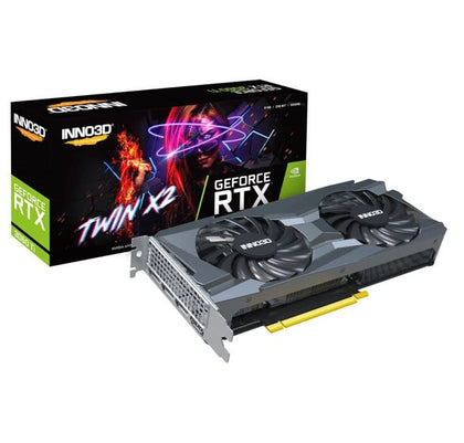 INNO3D nVidia GeForce RTX 3060 Ti GPU Twin X2 LHR 8GB GDDR6,1665 Clock,RAM 14Gbps,3xDP+HDMI INNO3D