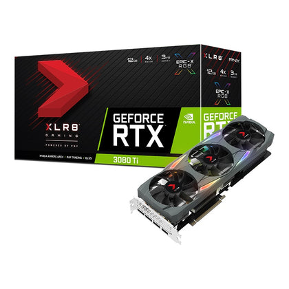 PNY GeForce RTX 3080 Ti 12GB XLR8 Gaming UPRISING™ EPIC-X RGB™ Triple Fan 2nd Gen Ray Tracing Cores  3rd Gen Tensor Cores  PCI Express® Gen 4