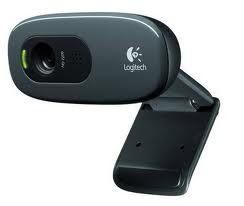 Logitech C270 3MP HD Webcam 720p/30fps, Widescreen Video Calling, Light Correc, Noise-Reduced Mic for Skype, Teams, Hangouts, PC/Laptop/Macbook/Tablet Logitech